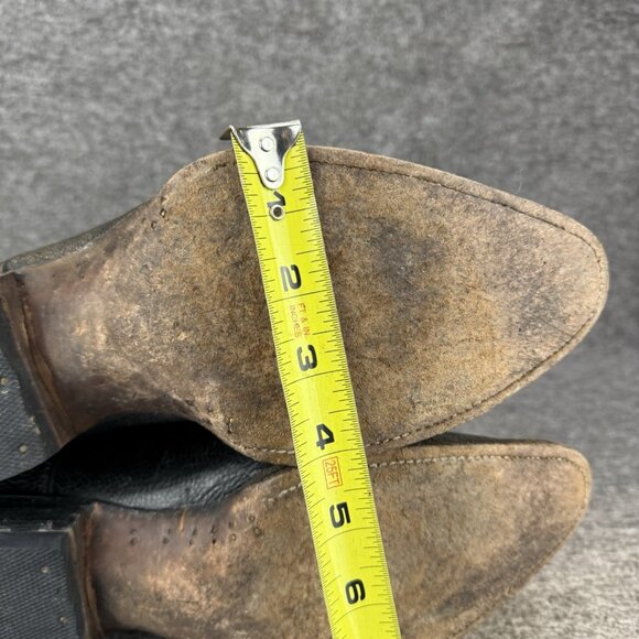 ✅Verthali Exotic Western Boots 🖤Black Ostrich Leather Cowboy Boots Mens Size 10 - Picture 7 of 13